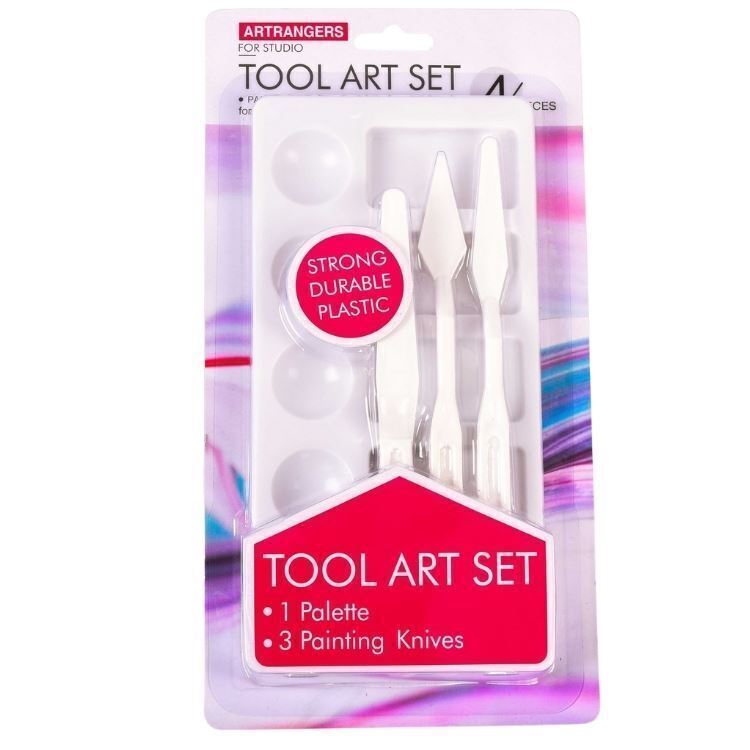 PALETTE & PALETTE KNIFE SET 4PC