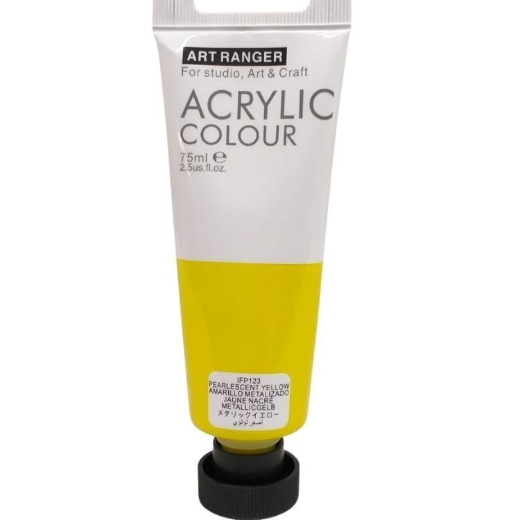 ACRYLIC 75ML PEARL YELLOW