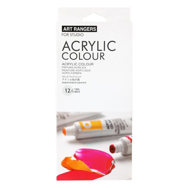 ART RANGERS ACRYLIC PAINT SET 12ML SET OF 12